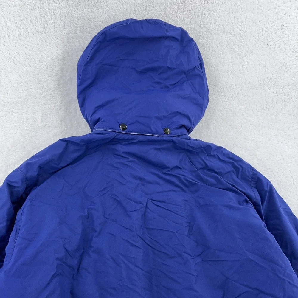 Vintage LL Bean Penobscot Parka Jacket FITS SMALL Blue Hooded‎ Winter 90s